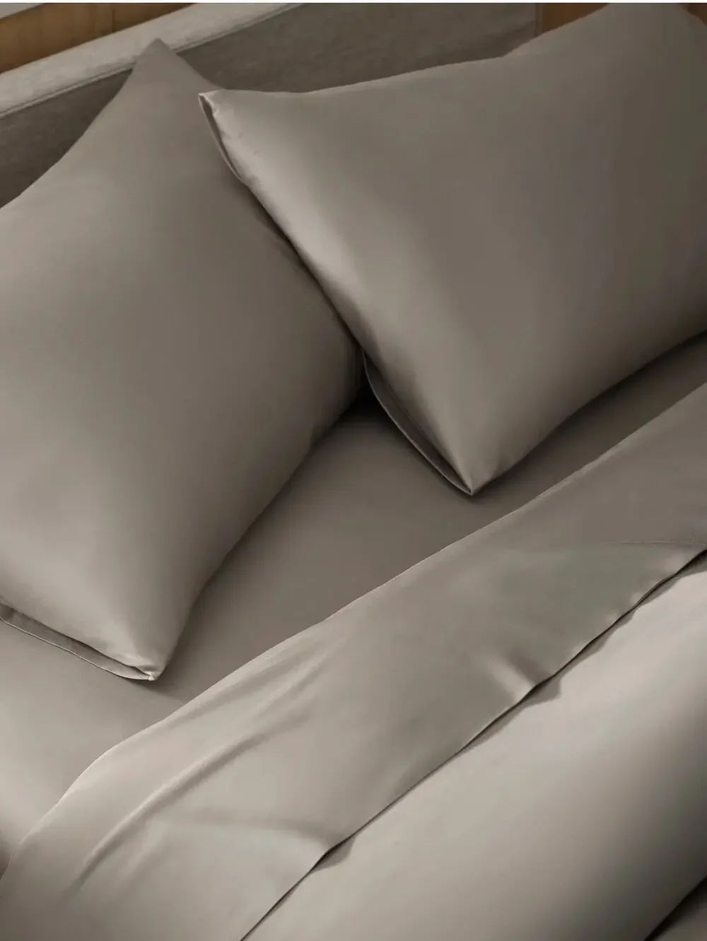 Cozy Earth - Bamboo Fitted and Flat Sheet - Split King - Dove Gray